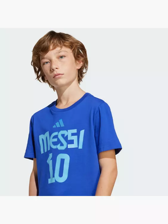 adidas Messi Name and Number Graphic Kids T-Shirt