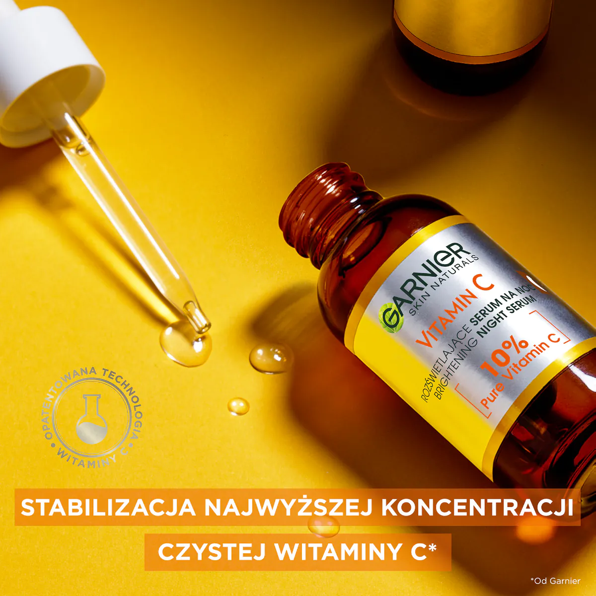 „Garnier Skin Naturals“ vitamino C šviesinantis naktinis serumas