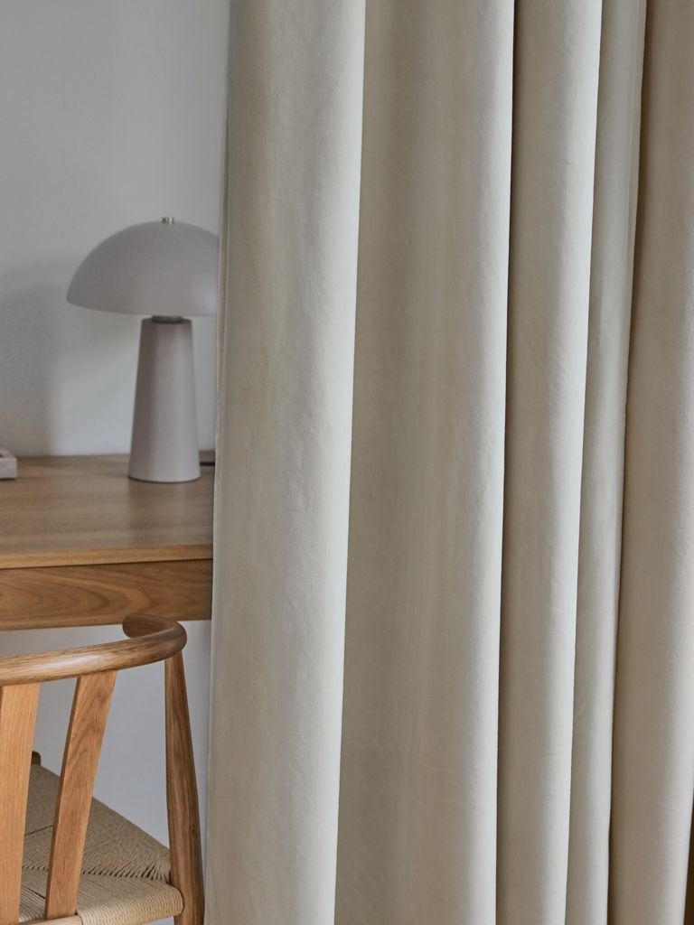 AUSTRA Vorhang AUSTRA 1x140x300cm samtbeige