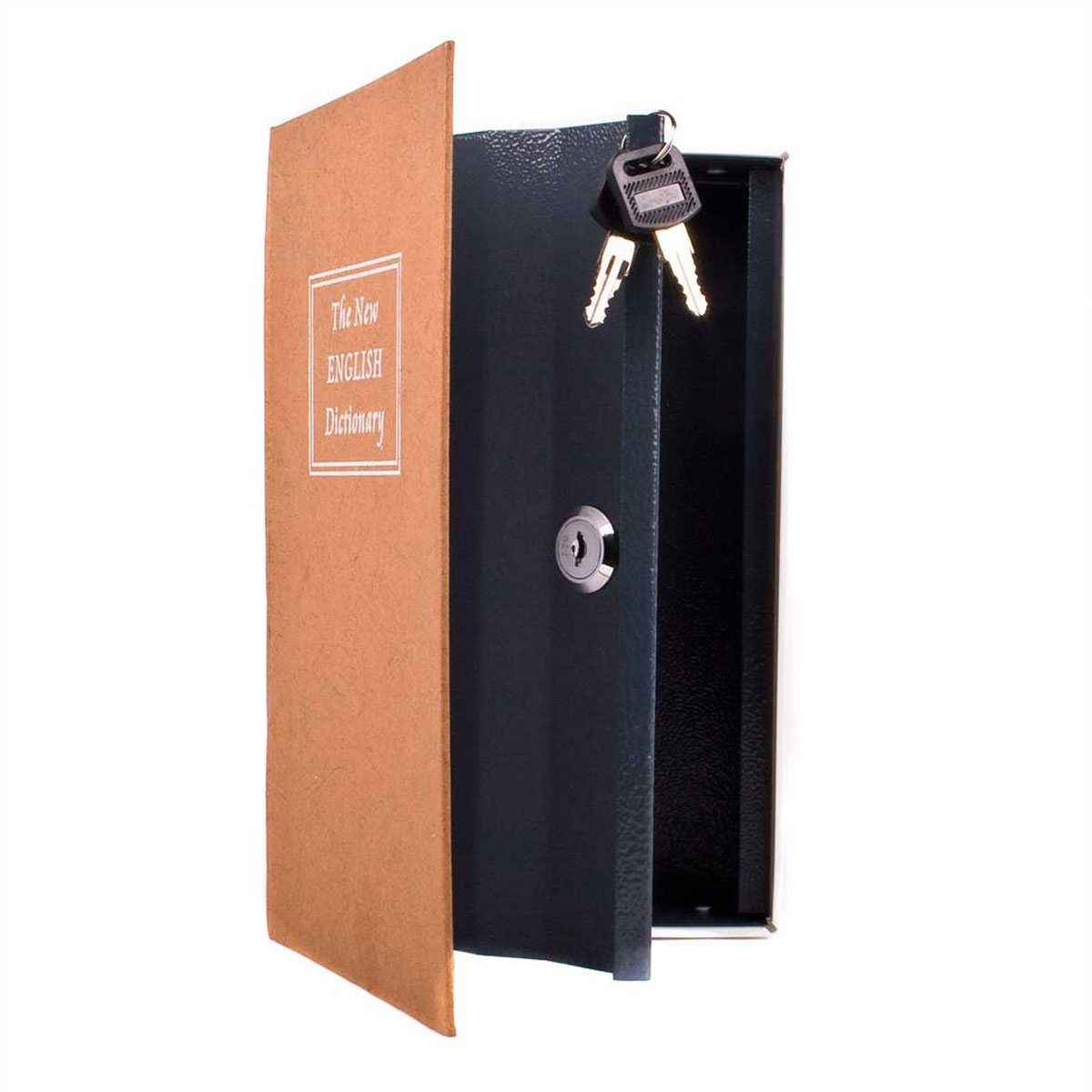 Goods+Gadgets Buchtresor XXL Buchsafe Tresor (Geldkassette, Buchattrappe), Bücherregal Geheimversteck