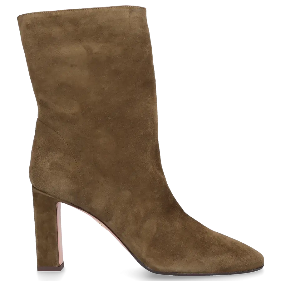 Aquazzura - Klassische Stiefeletten MANZONI 85 Veloursleder - grün