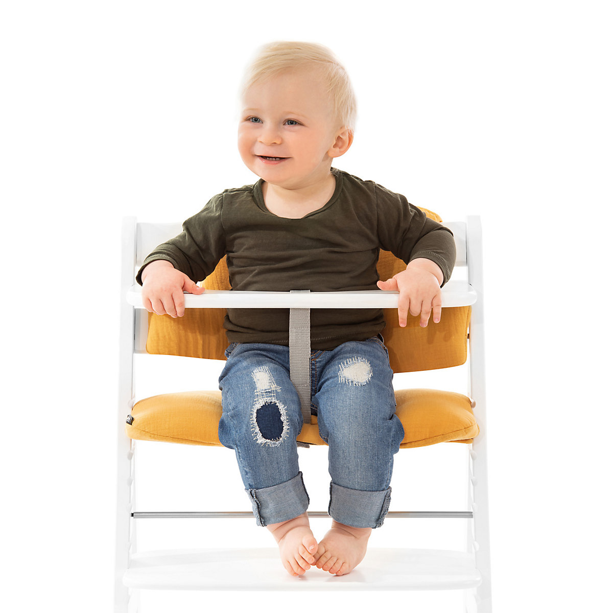 Sitzauflage Alpha Highchair Pad Select, Musselin Honey