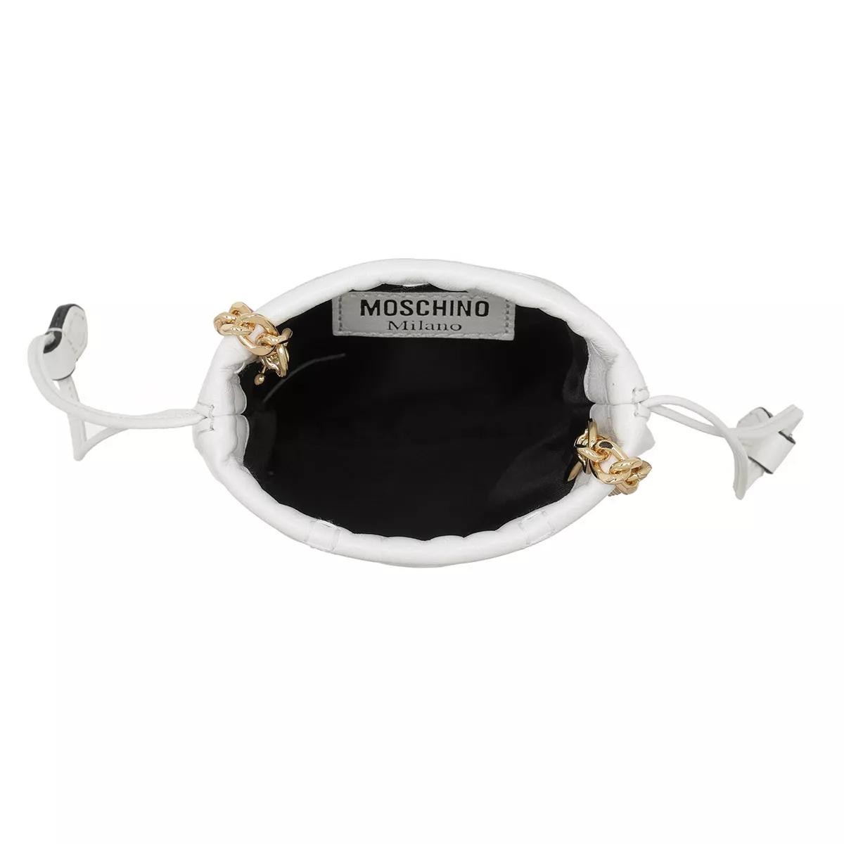 MOSCHINO Handtaschen weiss Mikrotasche
