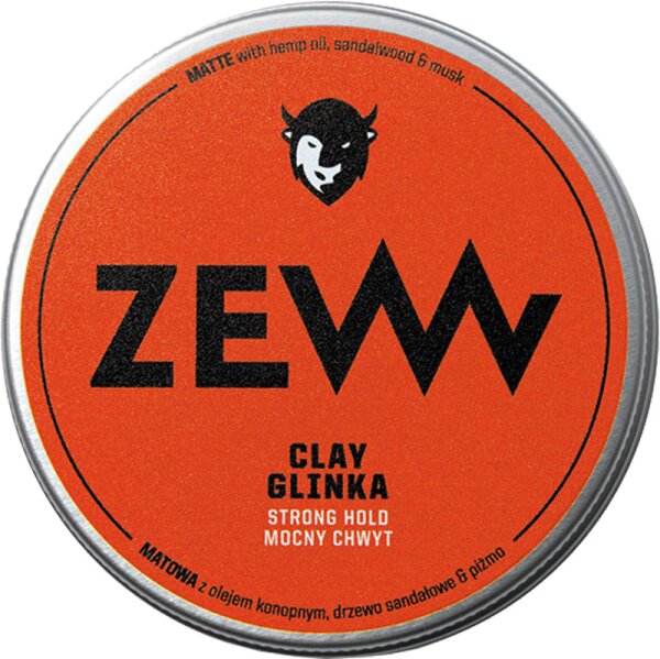 ZEW for men Clay Hemp Oil - Matt - Strong Hold Haarwachs