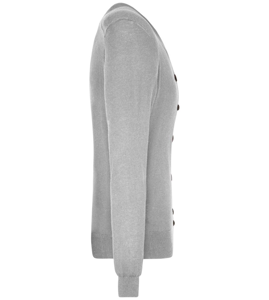 James & Nicholson Cardigan Klassische Damen Strickjacke Ladies' Cardigan JN667 mit Seide- und Kaschmir-Anteil