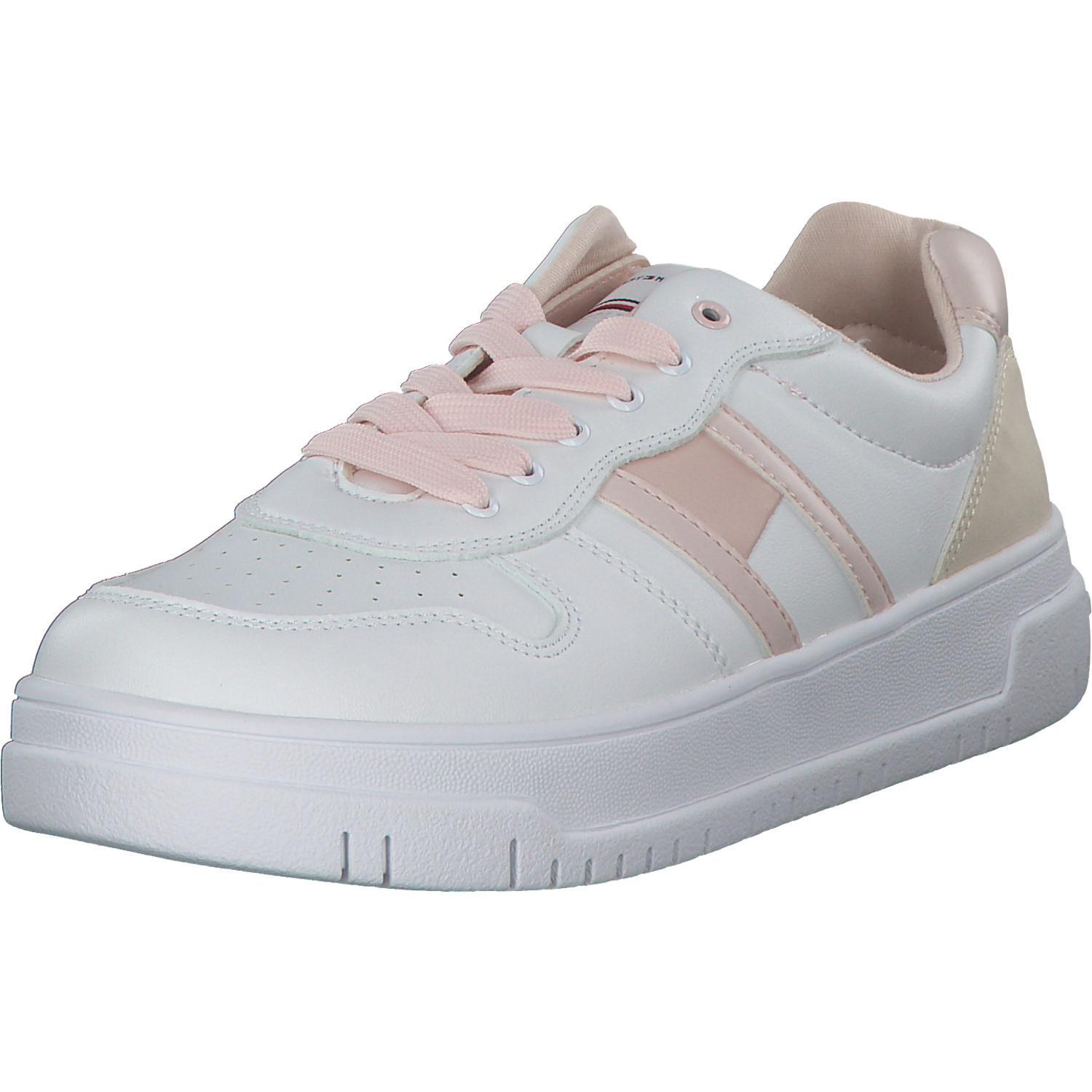 Tommy Hilfiger T3A9-32723, Schnürschuhe, Kinder, bianco/rosa/beige