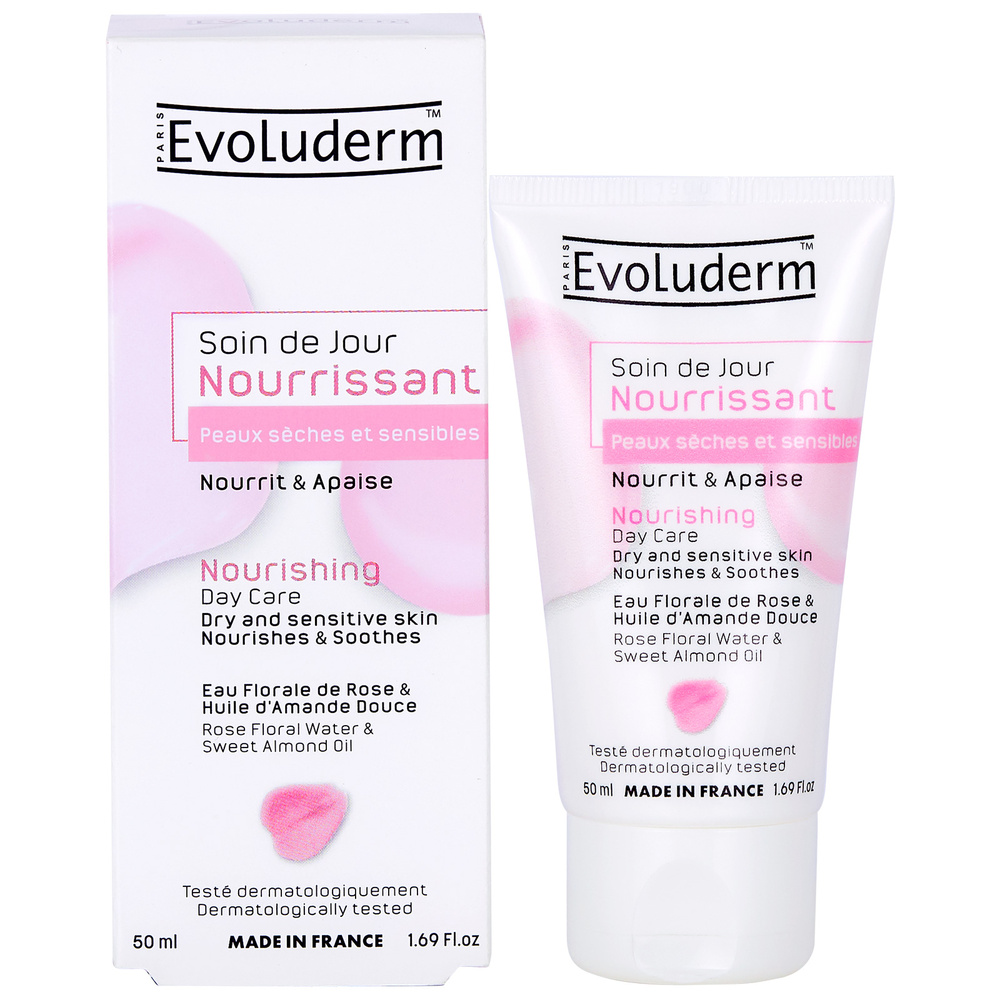evoluderm Soin de Jour Soin de Jour Nourrissant Peaux Sèches et Sensibles - 50 ml