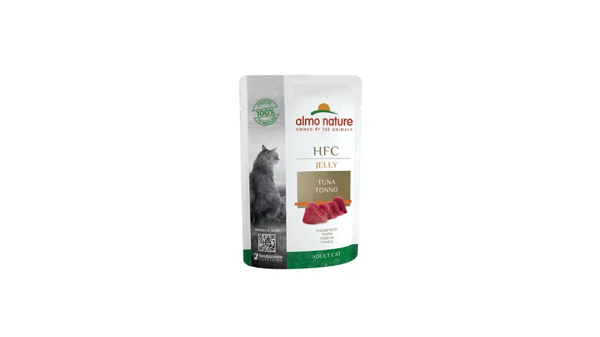 almo nature Katzennassfutter Cat Natural Jelly mit Thunfisch 55 g