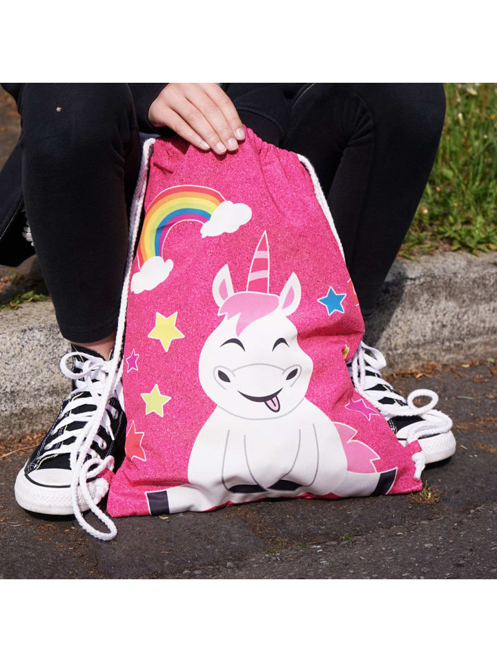 Geda Labels Turnbeutel Einhorn Kids in Pink - 42x33x1cm günstig kaufen onesize