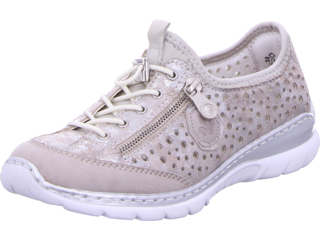 RIEKER Klassische Slipper silber L32P690 L32