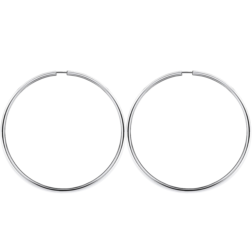 Rafaela Donata Créoles en argent Argent sterling en Argent Boucles d'oreilles