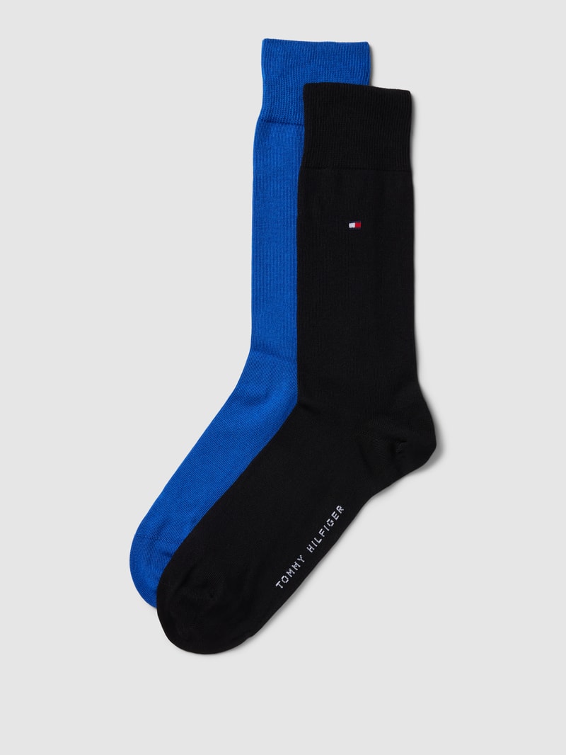 Socken mit Label-Details im 2er-Pack in royalblau