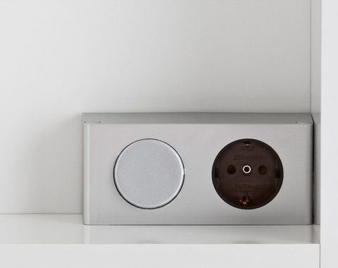 Schildmeyer Spiegelschrank Dorina Breite 100 cm, 3-türig, LED-Beleuchtung, Schalter-/Steckdosenbox