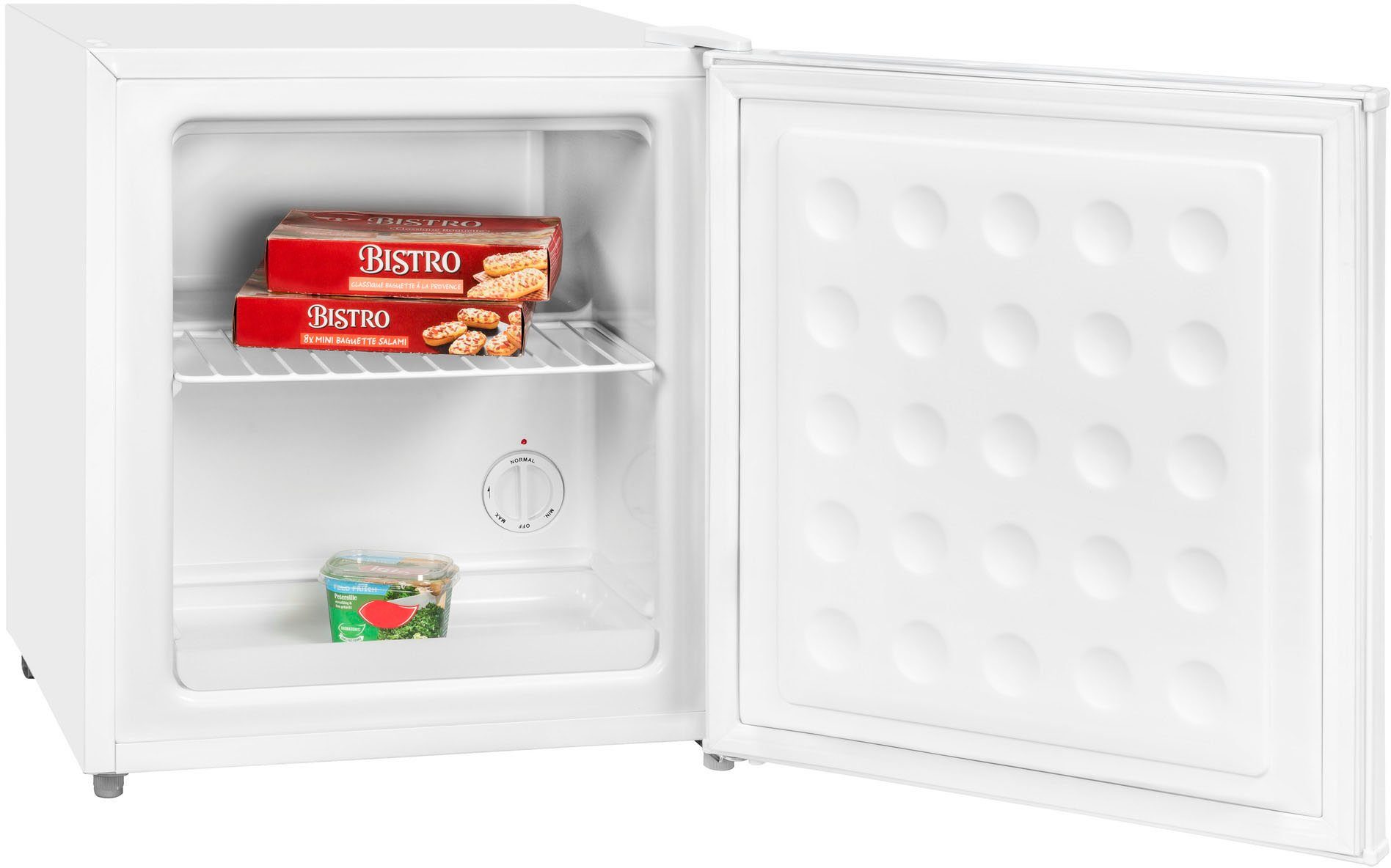 exquisit Gefrierschrank GB40-150E weiss, 51 cm hoch, 47 cm breit