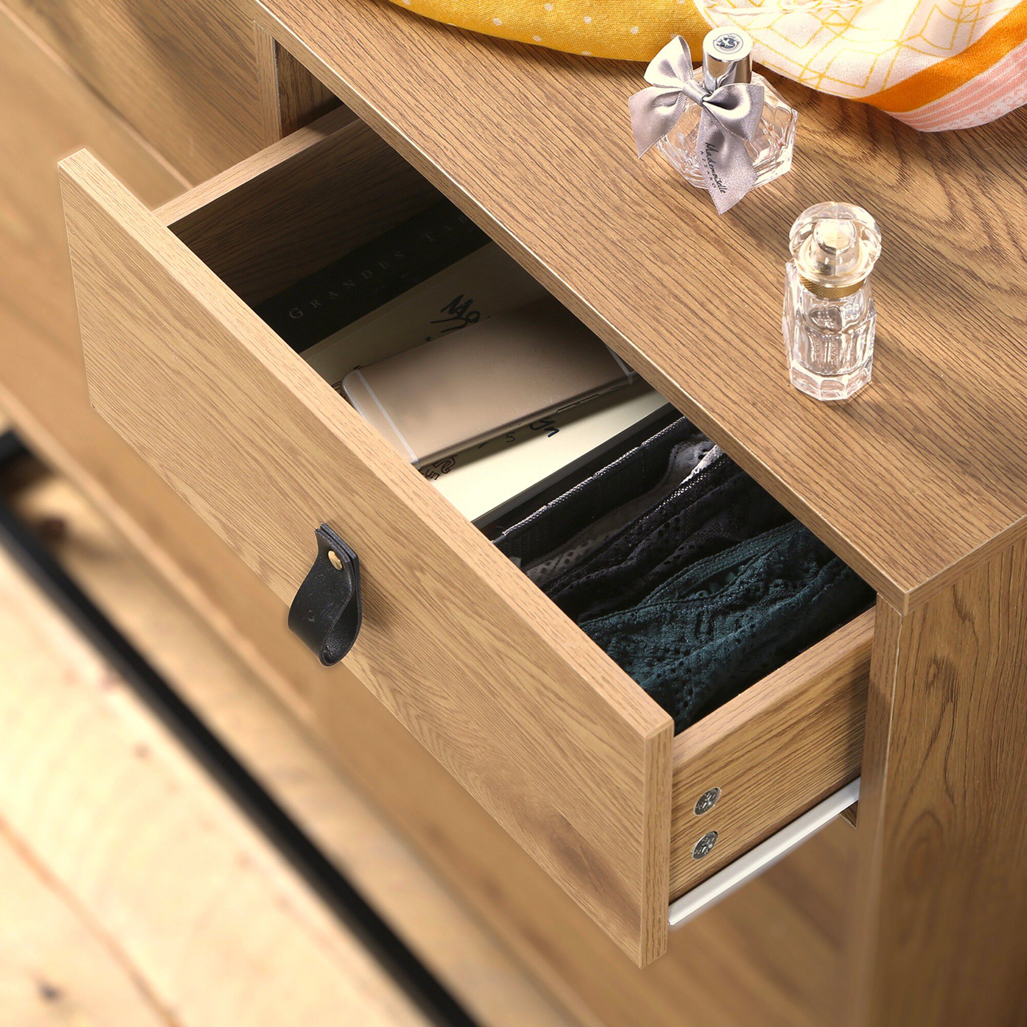 Commode STOCKIES style industriel 2 portes, 2 tiroirs