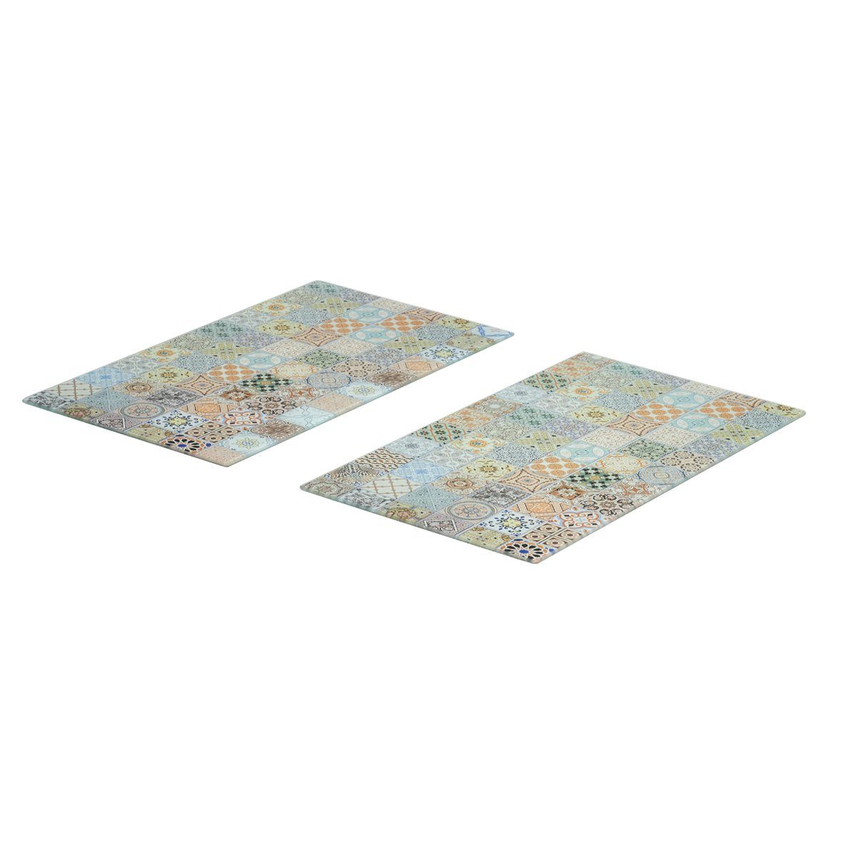 Zeller Present Schneide- und Abdeckplatte Mosaik, ESG-Sicherheitsglas, (Set, 2 tlg)