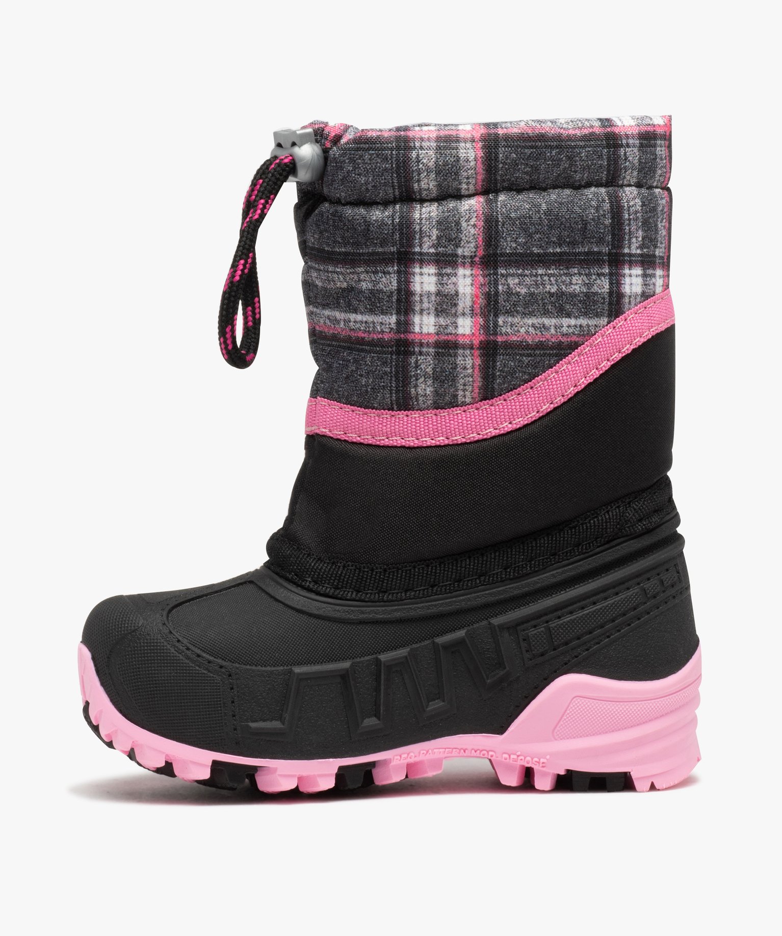 Bottes de neige fille étanches bicolores - Boatilus noir | GEMO