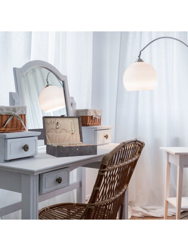 relaxdays Schmuckkästchen in Grau - (B)29 x (H)10 x (T)20 cm günstig kaufen onesize