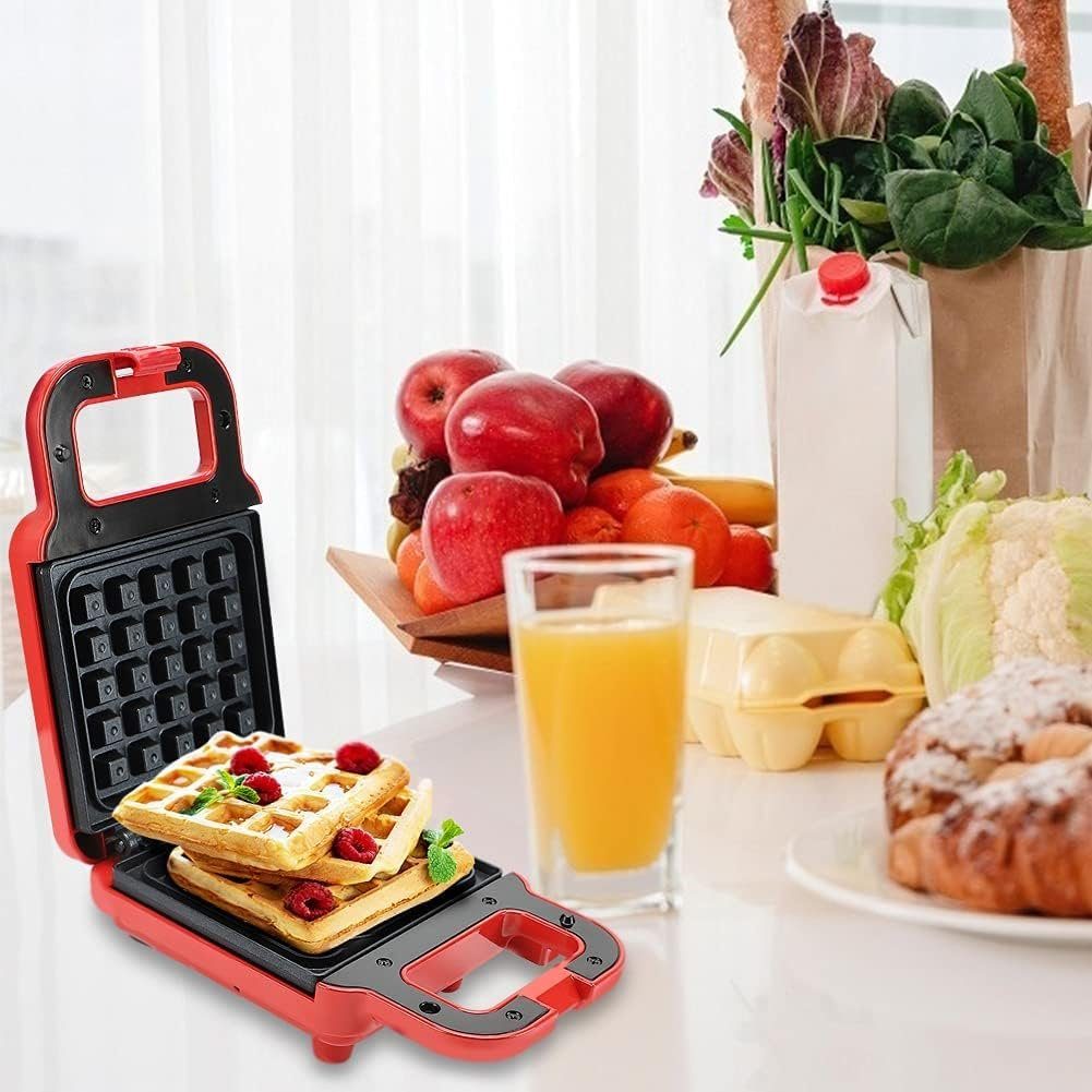 MOUTEN Sandwichmaker Waffelmaschine doppelseitige Heizung Brotmaschine Drucktoaster