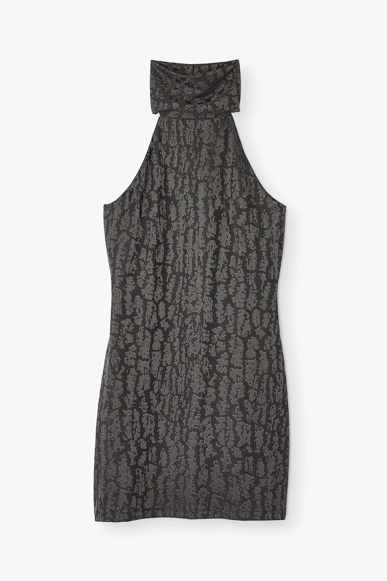 Minikleid mit Trichterausschnitt