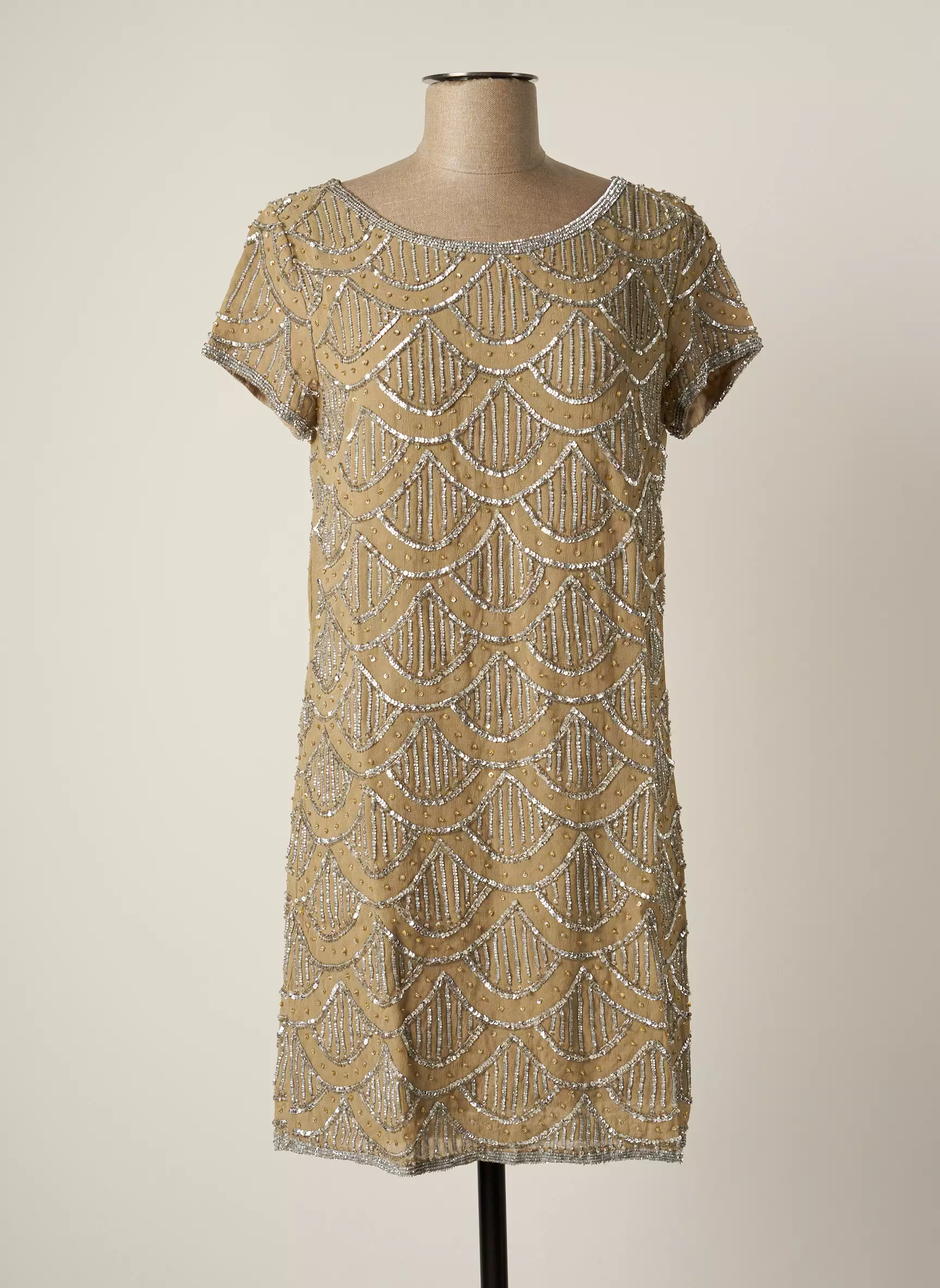By Sophie Robes Courtes Femme couleur beige