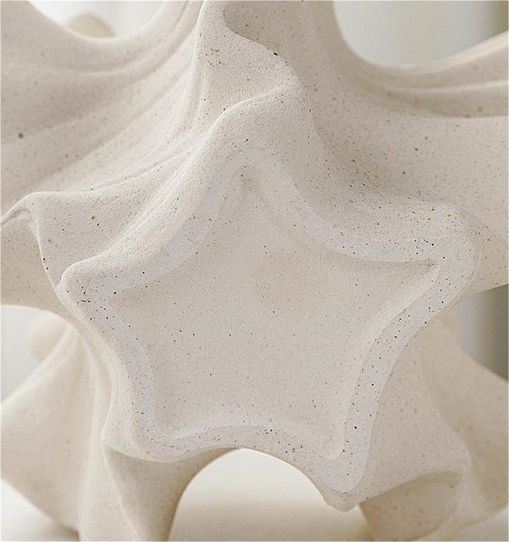Rouemi Dekovase Keramik-Vase, einfache Kunst Spitze Vase, Home Decoration Ornament