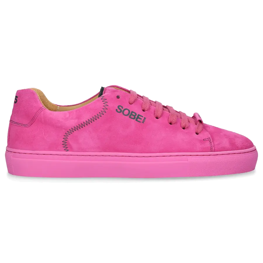 305 SOBE - Sneaker low + Snapback Cap 305 SOBE FAMILIA Veloursleder - pink