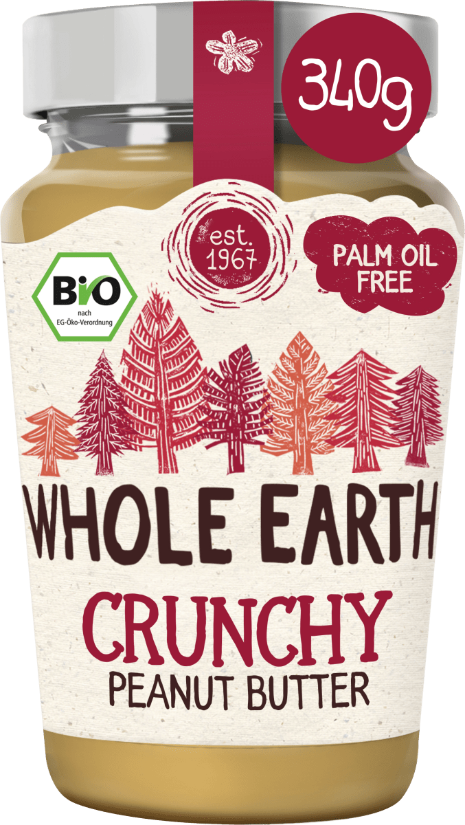 Erdnussbutter, Crunchy Peanut Butter, 340 g