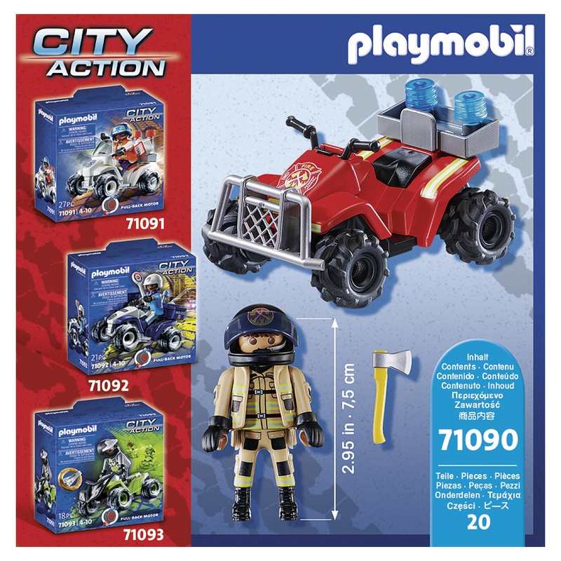 71090 Pompier et quad Playmobil City Action