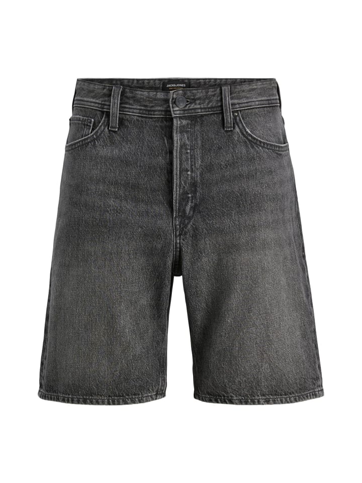 JACK & JONES PLUS Jeans-Shorts in Black Denim günstig kaufen