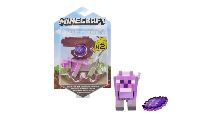 Minecraft Craft-A-Block Figuren aus dem Sortiment, authentischer Charakter aus dem Videospiel, 1 Stück, sortiert
