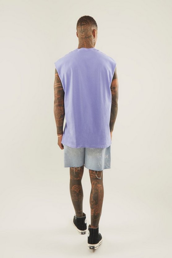 Oversize Tanktop mit Nirvana-Print