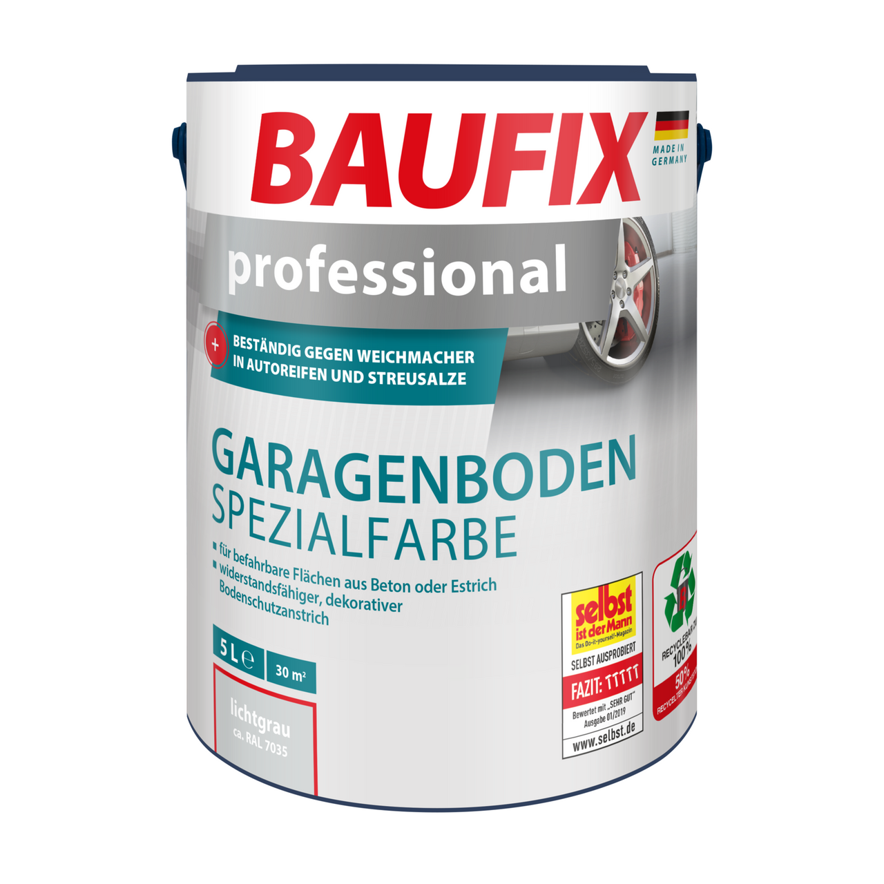 Baufix professional Garagenboden Spezialfarbe lichtgrau