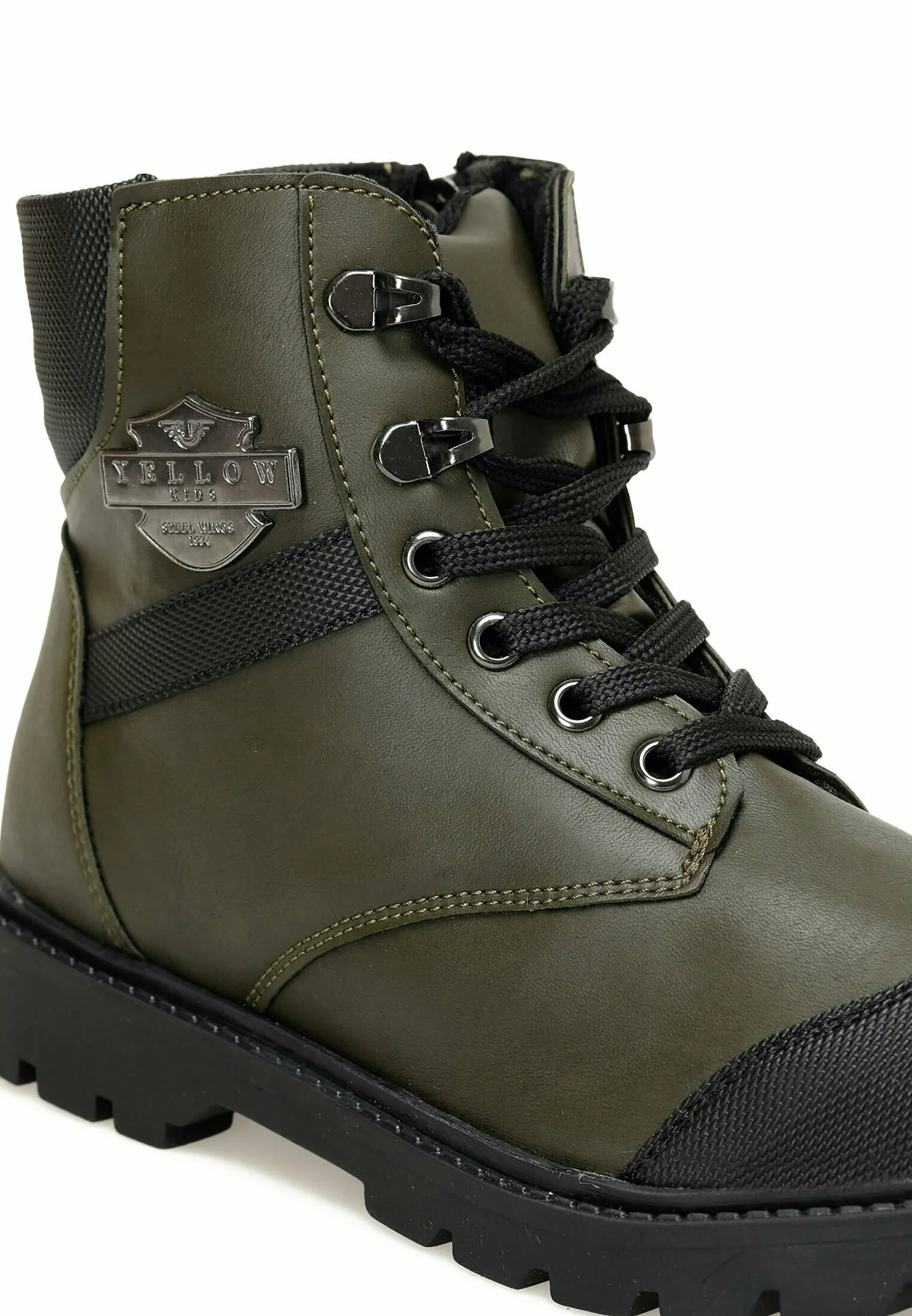 Botines con cordones UNISEX COOL 2PR para niños amarillos