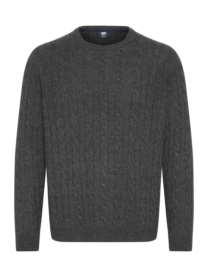 Polo Sylt Strickpullover in Grau günstig kaufen