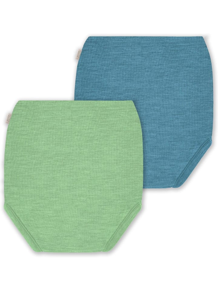 Normani Outdoor Sports 2er Pack Baby Merino Windelhose Tokoroa in Blau/Grün günstig kaufen