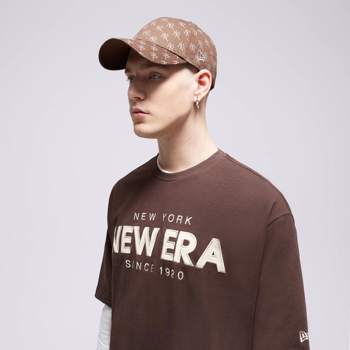NEW ERA T-SHIRT NE WORDMARK OS Braun