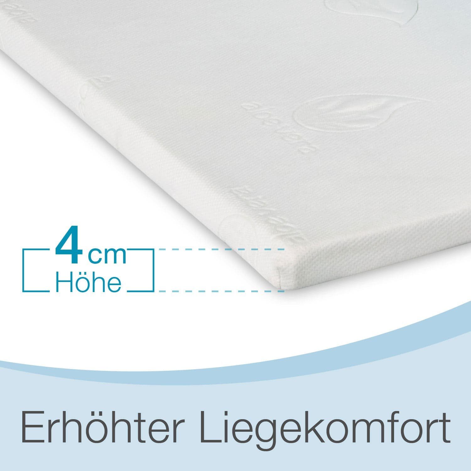 Topper, Bestschlaf, 4 cm hoch, Gelschaum