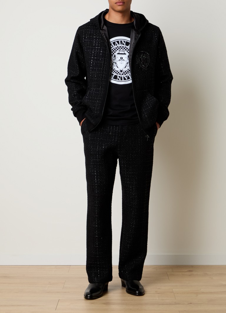 Balmain taisna piegriezuma bikses ar lureksu