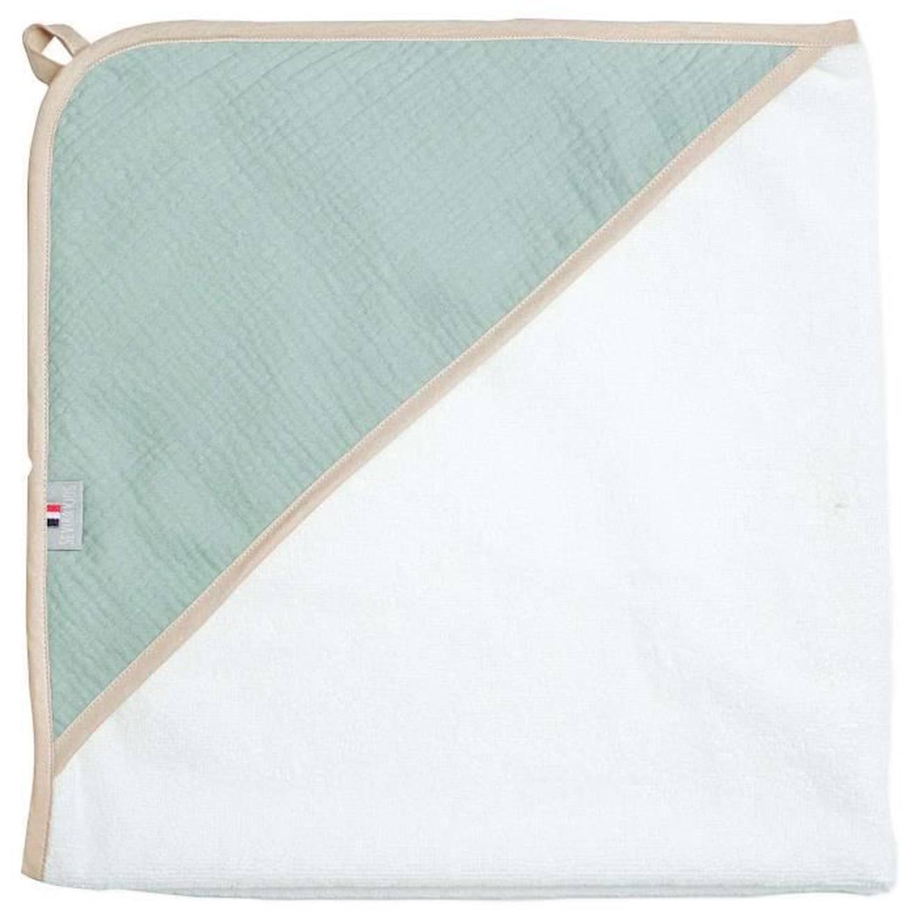 Cape de bain en gaze de coton, Jeanne Vert de gris TU Vert De Gris vert