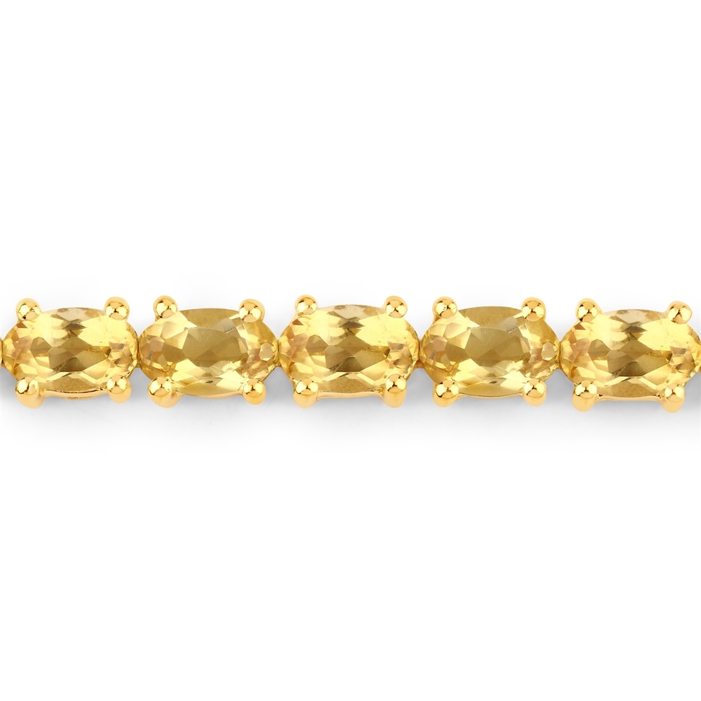 Rafaela Donata Bracelet Argent sterling Citrine en Or jaune Bracelet