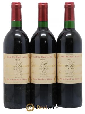 Château Branaire Ducru 4ème Grand Cru Classé  1990 - Lot de 3 Bouteilles