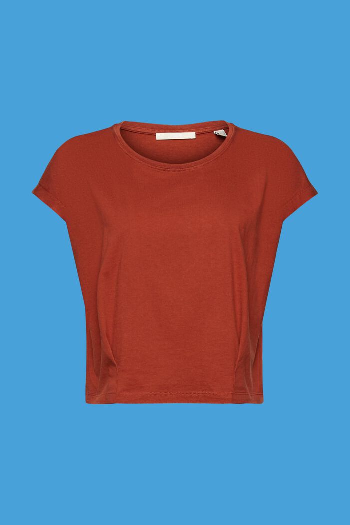 T-Shirt mit Faltendetail