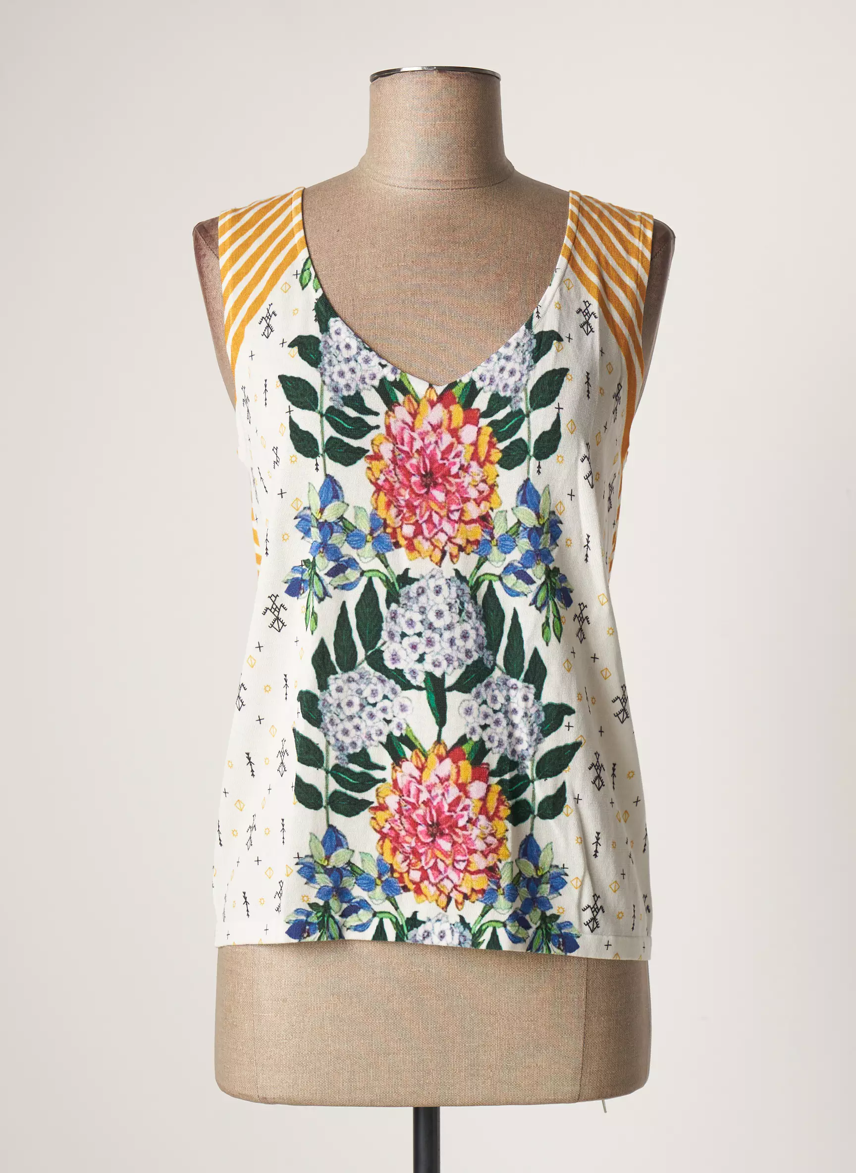 Jei S By Letizia Denaro Debardeurs Femme couleur blanc