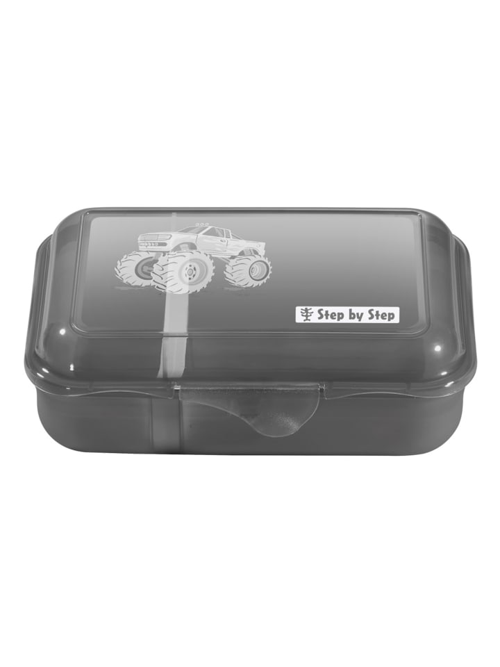 Step by Step Brotzeitbox, mit Klickverschluss in Monster Truck Rocky, Grau günstig kaufen onesize