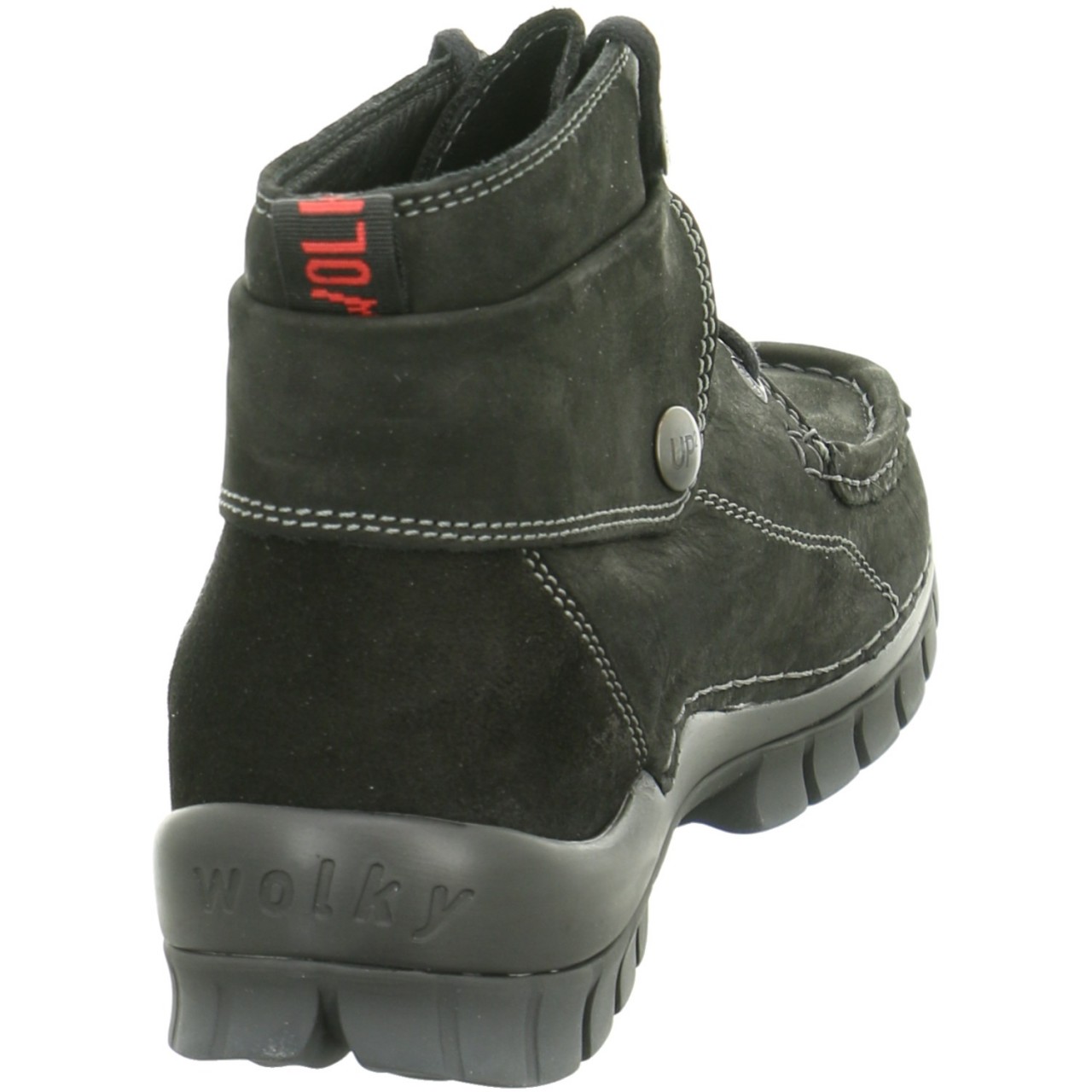 WOLKY Schnür-Stiefeletten schwarz black Nepal oiled