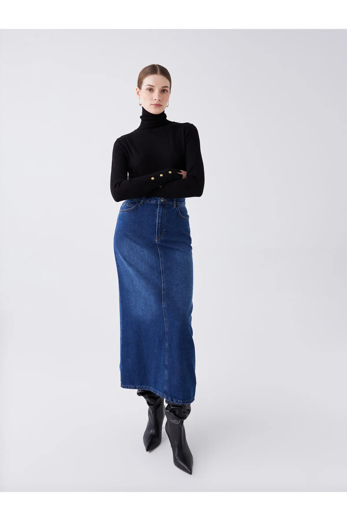 LC Waikiki  Slim Fit Damen-Jeansrock