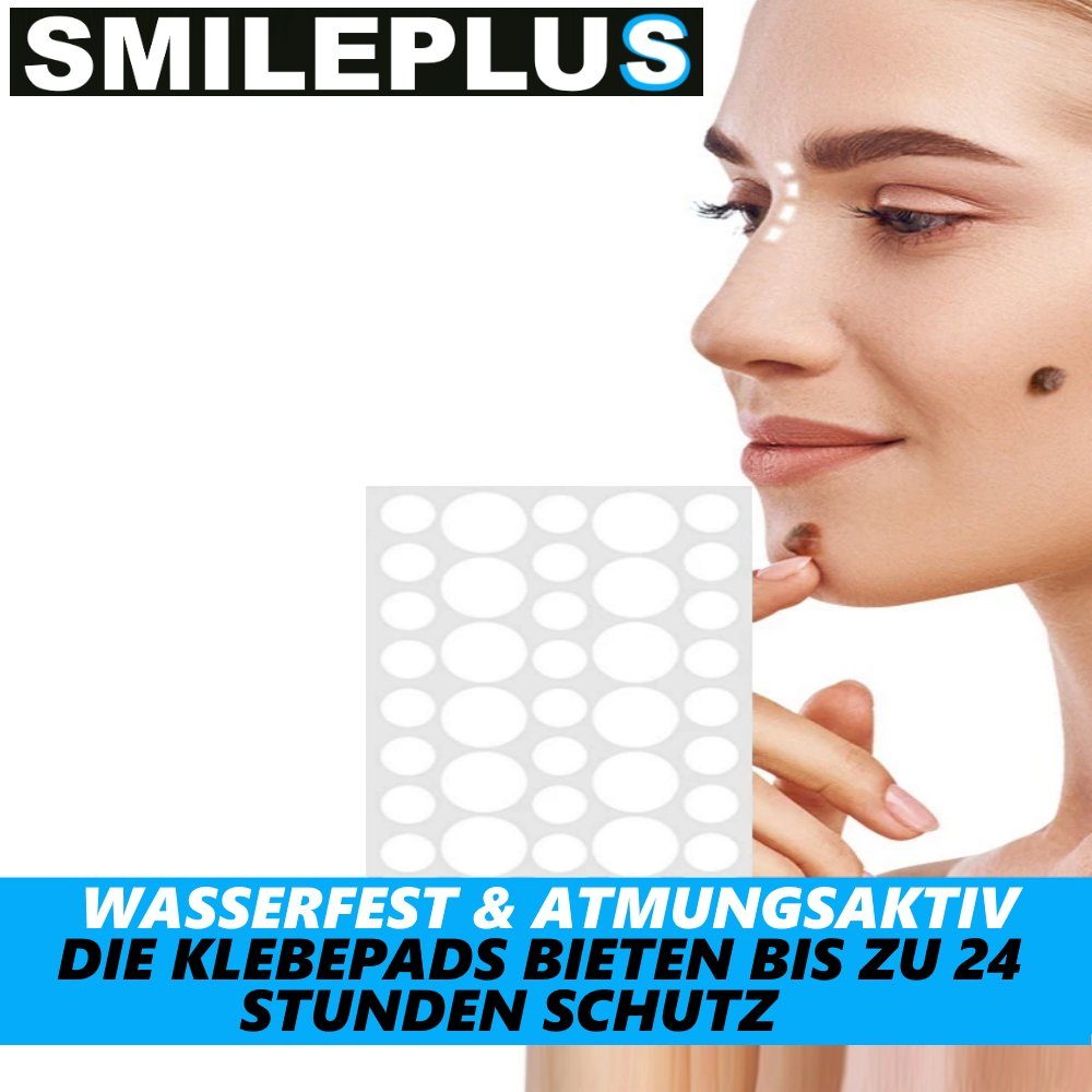 MAVURA Anti-Pickel-Pflaster SMILEPLUS XXL Akne Pflaster Set Hydrocolloid Patch Anti Pickel, Mitesser Verdecken Abdecken 36Stk