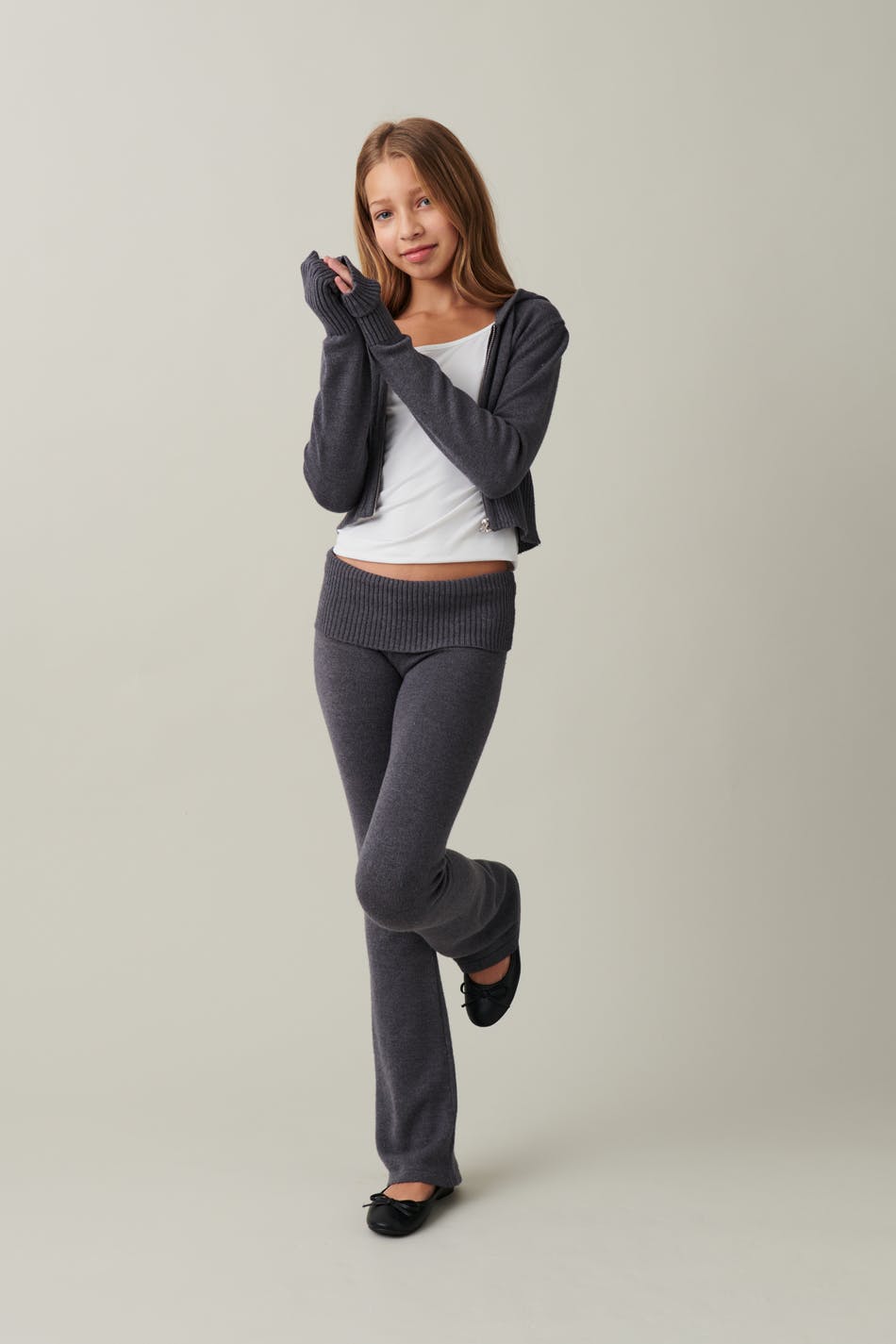 Knitted yoga pants