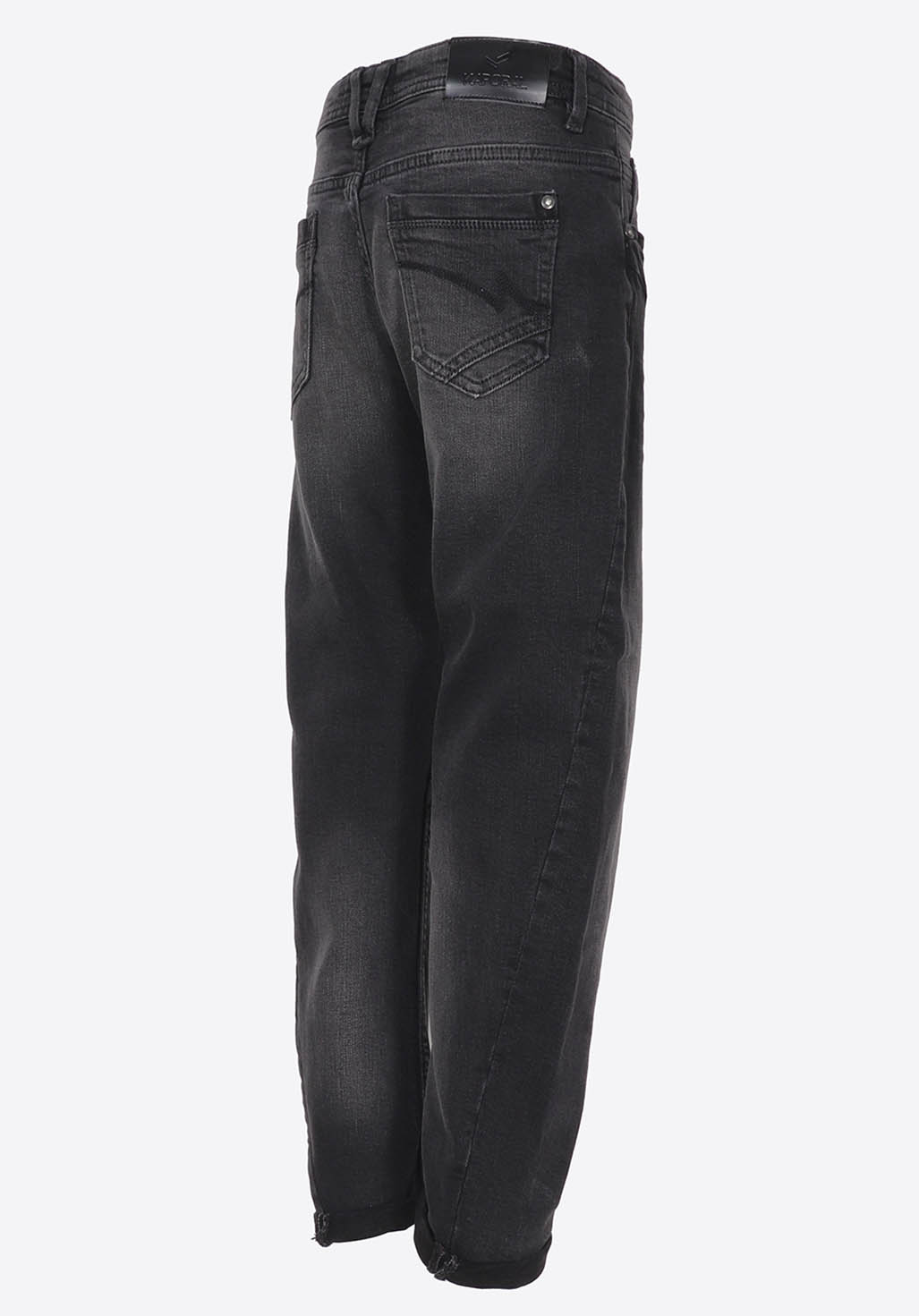 CAZAR  Jean noir relaxed garçon